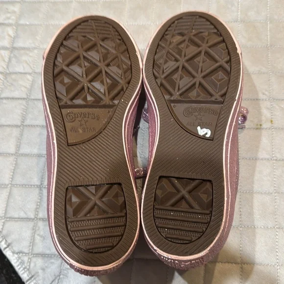 Converse Chuck Taylor All Star Low Pink Glitter Size 8 sneakers new - Picture 13 of 14